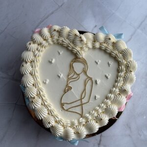 Gender reveal taart